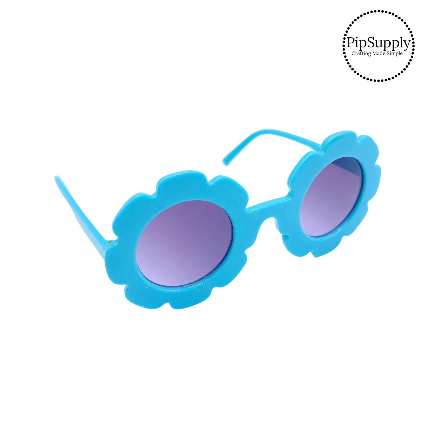 Blue Flower Petal Kid Sunglasses