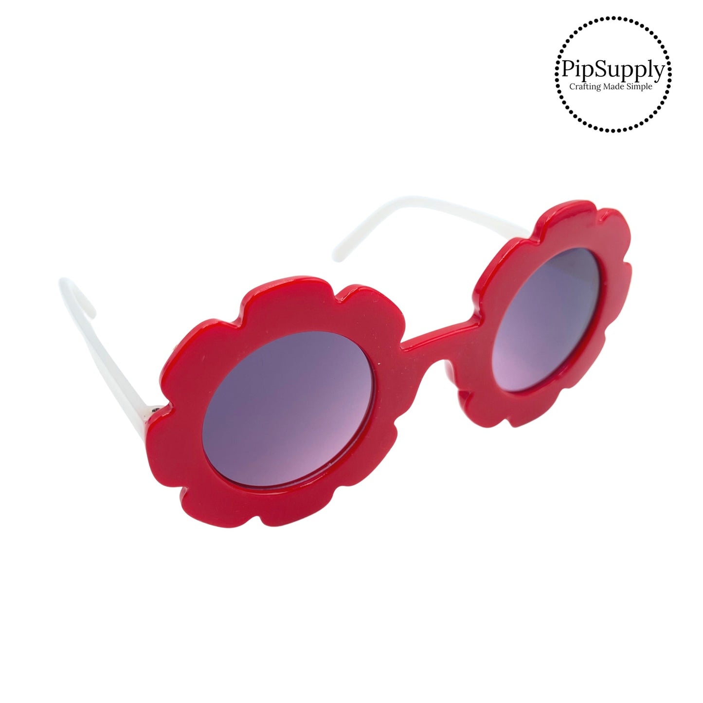 Red Flower Petal Kid Sunglasses