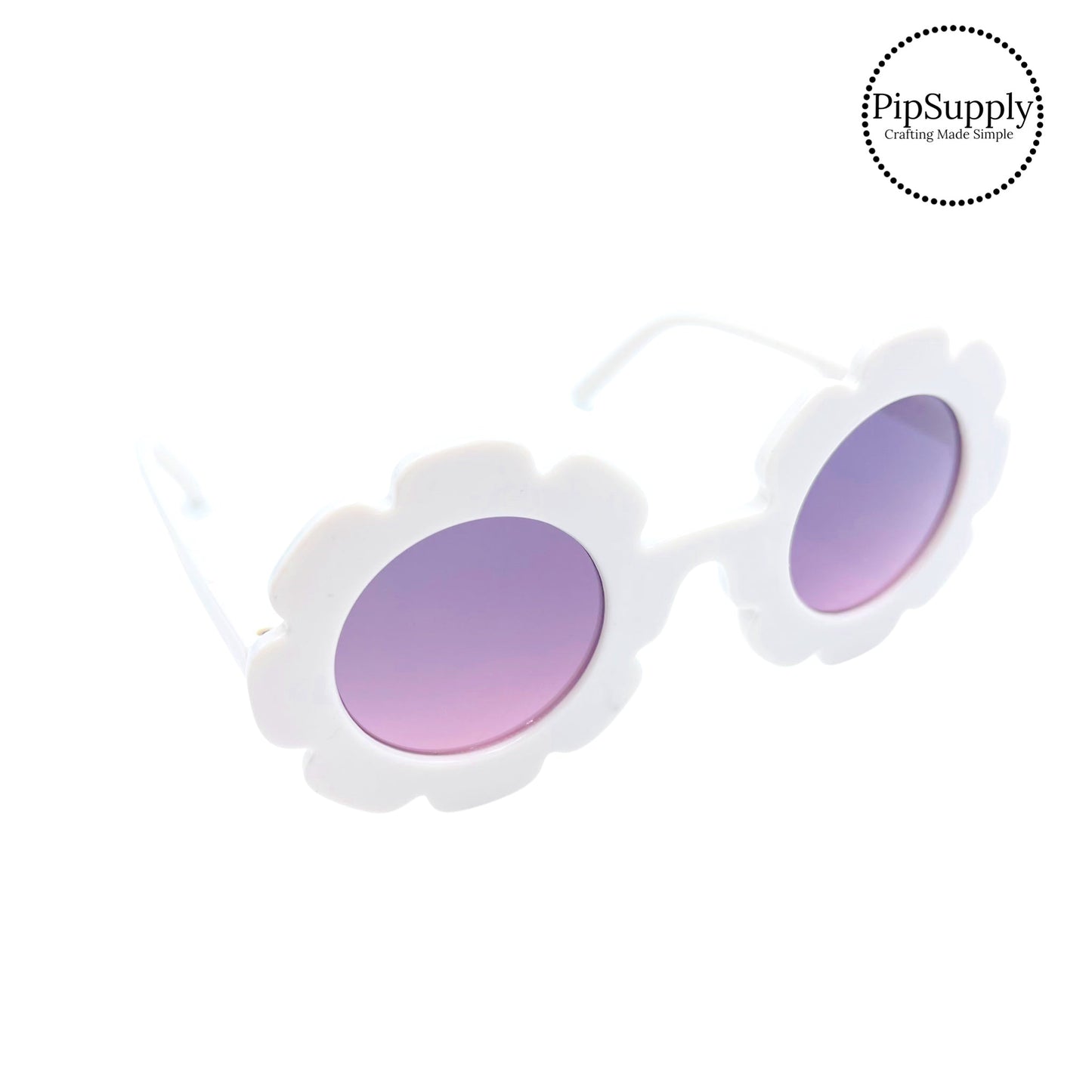 White Flower Petal Kid Sunglasses